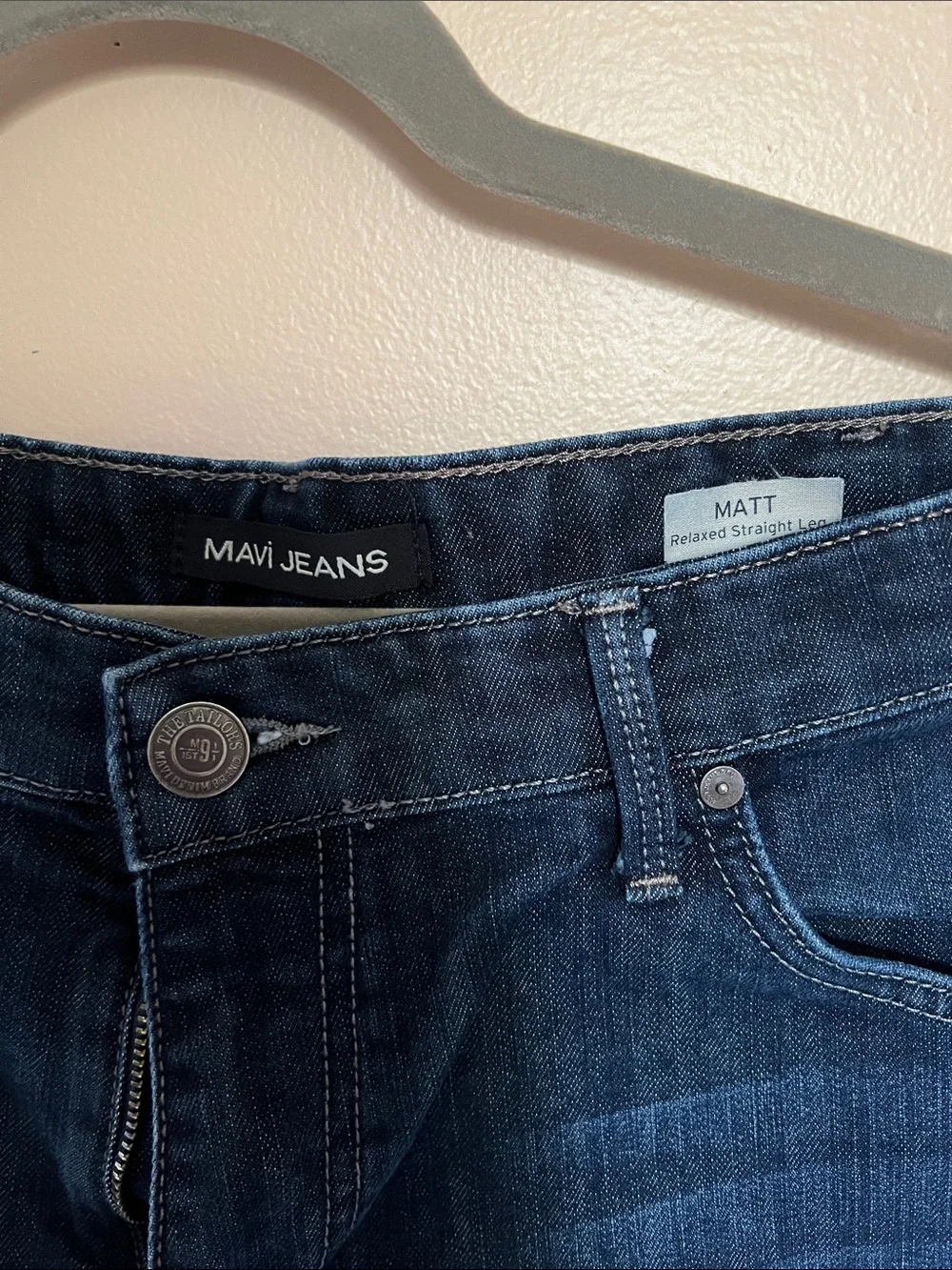 Mavi Men's Straight Jeans in Deep Indigo - 38x30